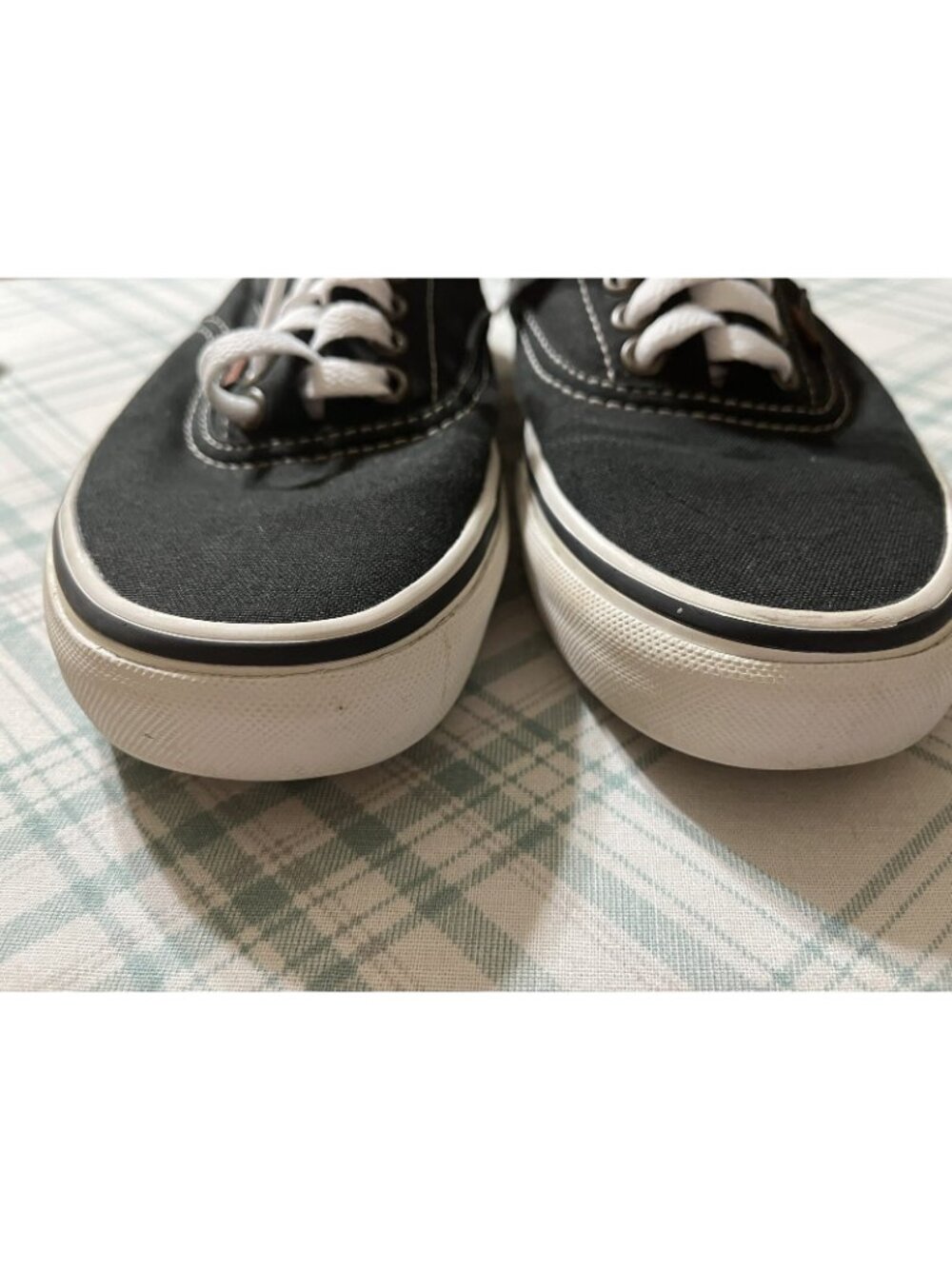 Vans Old Skool Trainers 8.5 Black Canvas Leopard Print Trim Lace Up Sneakers - Picture 3 of 11